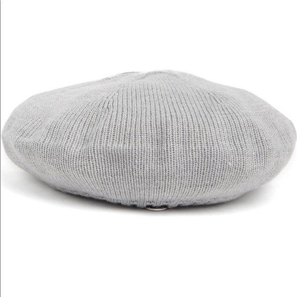 🔥🔥🔥NWT Michael Kors Grey Access Classic Rib Beret - Picture 3 of 4